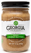 Load image into Gallery viewer, Georgia Grinders Peanut Butter Mixed 4 Pack (Two 12oz Jars of each Creamy Peanut Butter and Crunchy Peanut Butter) - (CP-CL) by Georgia Grinders
