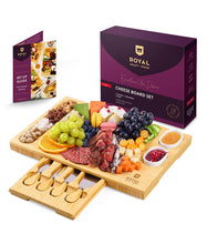 Load image into Gallery viewer, Royal Craft Wood Cheese board with knives