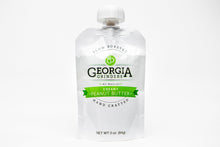 Load image into Gallery viewer, Georgia Grinders 3 oz. Creamy Peanut Butter Re-Sealable Pouches 24 Ct - (CP-CL) by Georgia Grinders