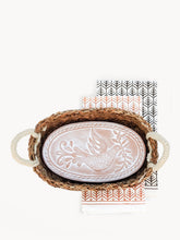 Load image into Gallery viewer, KORISSA Bread Warmer & Basket Gift Set with Tea Towel - Bird Oval