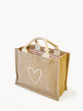 Load image into Gallery viewer, KORISSA Jute Canvas Gift Bag - Love