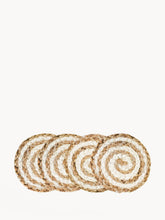 Load image into Gallery viewer, KORISSA Kata Spiral Drink Coaster - Natural (Set of 4)
