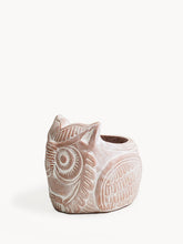 Load image into Gallery viewer, KORISSA Terracotta Pot - Horned Owl