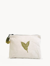 Load image into Gallery viewer, KORISSA Hand Screen Printed Cotton Canvas Pouch - Nature