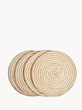 Load image into Gallery viewer, KORISSA Kata Spiral Placemat - Natural (Set of 4)
