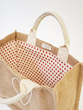 Load image into Gallery viewer, KORISSA Jute Canvas Gift Bag - Love
