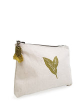 Load image into Gallery viewer, KORISSA Hand Screen Printed Cotton Canvas Pouch - Nature