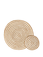 Load image into Gallery viewer, KORISSA Kata Spiral Coaster Trivet - Natural (Set of 4)