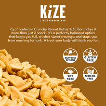 Load image into Gallery viewer, Kize Crunchy Peanut Butter Bar - 10 Bars x 1.5 oz case