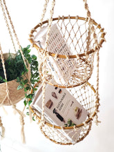 Load image into Gallery viewer, KORISSA Jhuri Double Hanging Basket