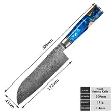 Load image into Gallery viewer, Vintage Gentlemen PREORDER: Eight Piece VG-10 Japanese Steel Kitchen Knife Set