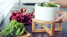 Load image into Gallery viewer, Wilmax Porcelain Bamboo Bowl & Plate Stand 10.5" inch X 4.5" inch | 27 X 11.5 Cm