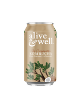 Load image into Gallery viewer, Alive & Well Oak & Coconut with Shilajit Kombucha Can - 6 cans case