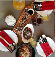 Load image into Gallery viewer, Wilmax Porcelain Set Of 10 Bamboo Tray 6.25" inch X 2.5" inch |For Appetizers