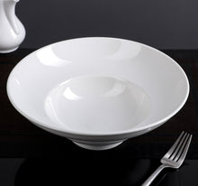 Load image into Gallery viewer, Wilmax Porcelain Set Of 3 White Deep Salad or Soup Plate 9.75" inch | 16 Fl Oz |