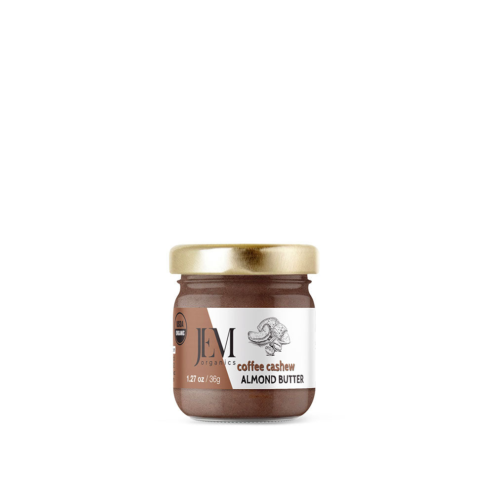 JEM Organics Coffee Cashew Almond Butter - Mini 12 pack