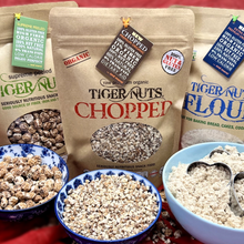 Load image into Gallery viewer, Tiger Nuts Chopped Tiger Nuts in 12 oz bag - 24 bags
