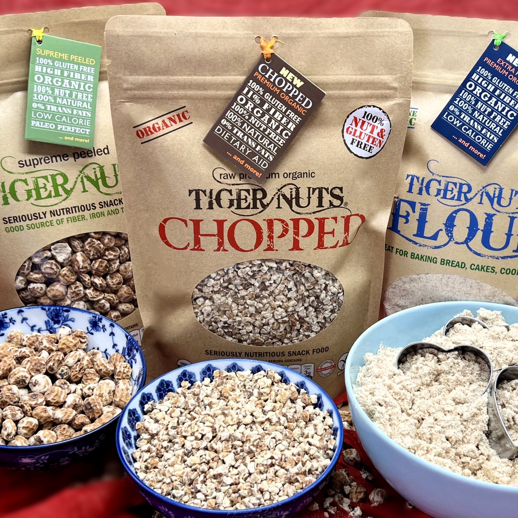 Tiger Nuts Chopped Tiger Nuts in 12 oz bag - 24 bags