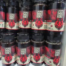 Load image into Gallery viewer, 5 - Pepper Smoked Honey by Honey Badgers Bee Farm