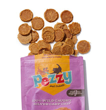Load image into Gallery viewer, Pezzy Pets Silver Carp Chips Treats Bag, Single Ingredient