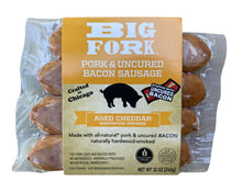 Load image into Gallery viewer, Big Fork Bacon Sausage 4-Pack Pouch - 6 pouches x 4-pack case