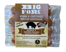 Load image into Gallery viewer, Big Fork Bacon Sausage 4-Pack Pouch - 6 pouches x 4-pack case