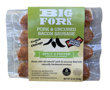 Load image into Gallery viewer, Big Fork Bacon Sausage 4-Pack Pouch - 5 Pouches x 4-Pack case (Assorted)