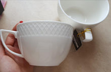 Load image into Gallery viewer, Wilmax Porcelain White Jumbo Coffee / Cappuccino Mug 17 Oz | 500 Ml Set Of 2 In Gift Box