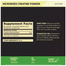 Load image into Gallery viewer, Optimum Nutrition Micronized Creatine Powder