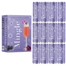 Load image into Gallery viewer, Blackberry Hibiscus Bellini by Mingle Mocktails - Non Alcoholic Beverages