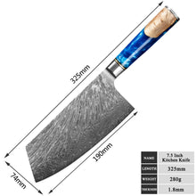 Load image into Gallery viewer, Vintage Gentlemen PREORDER: Eight Piece VG-10 Japanese Steel Kitchen Knife Set
