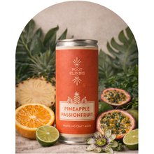 Load image into Gallery viewer, Root Elixirs Sparkling Pineapple Passionfruit Premium Cocktail Mixer- 8 Cans 7.5 oz