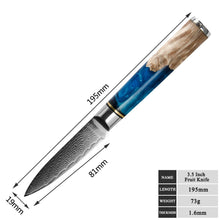 Load image into Gallery viewer, Vintage Gentlemen PREORDER: Eight Piece VG-10 Japanese Steel Kitchen Knife Set