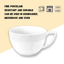 Load image into Gallery viewer, Wilmax Porcelain White Jumbo Coffee / Cappuccino Mug 17 Oz | 500 Ml Set Of 2 In Gift Box