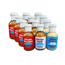 Load image into Gallery viewer, Big Fork Chicago Sauce, Chicago Fire Sauce, & Chicago Fry Sauce Bottles