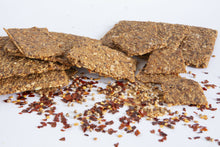 Load image into Gallery viewer, Norwegian Baked Chili & Coriander Knekkebrød Crackers bag - 12 bags x 6oz case