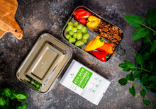 Load image into Gallery viewer, ecozoi Stainless Steel Lunch Box, 4 Compartment Leak Proof, 50 Oz
