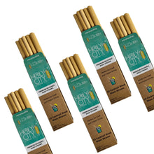 Load image into Gallery viewer, Cocktail Reusable Reed Straw Bundle 5 Pack Angled Left