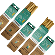 Load image into Gallery viewer, Cocktail Reusable Reed Straw Bundle 5 Pack Angled