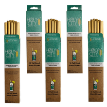 Load image into Gallery viewer, 5 Pack Bundle of Holy City Straw Company Tall Reusable Reed Straws stagger