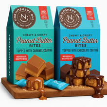 Load image into Gallery viewer, For Noshers Only Peanut Butter Bites Rice Crispies Treat Box, Vegan, Kosher - 6.4 oz box