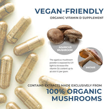 Load image into Gallery viewer, Real Mushrooms Vitamin D from Organic Mushrooms by Real Mushrooms