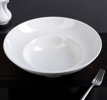 Load image into Gallery viewer, Wilmax Porcelain White Deep Salad or Soup Plate 12" inch | 30 Fl Oz |