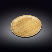 Load image into Gallery viewer, Wilmax Porcelain Set Of 6 Bamboo Round Plate 8" inch |For Appetizers / Barbecue / Steak