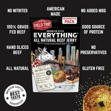 Load image into Gallery viewer, Field Trip Everything Bagel Beef Jerky 12oz bag - 6 bags x 12oz case