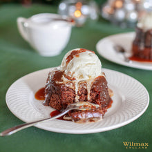 Load image into Gallery viewer, Wilmax Porcelain White Dessert Plate With Embossed Wide Rim 8" inch |Set Of 6 In Gift Box
