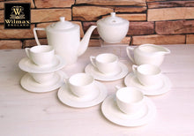 Load image into Gallery viewer, Wilmax Porcelain White 3 Oz | 90 Ml Coffee Cup & Saucer Set Of 6 In Gift Box