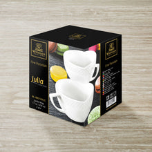 Load image into Gallery viewer, Wilmax Porcelain White Jumbo Coffee / Cappuccino Mug 17 Oz | 500 Ml Set Of 2 In Gift Box