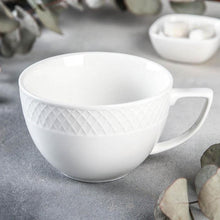 Load image into Gallery viewer, Wilmax Porcelain White Jumbo Coffee / Cappuccino Mug 17 Oz | 500 Ml Set Of 2 In Gift Box
