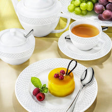 Load image into Gallery viewer, Wilmax Porcelain White 3 Oz | 90 Ml Coffee Cup & Saucer Set Of 6 In Gift Box